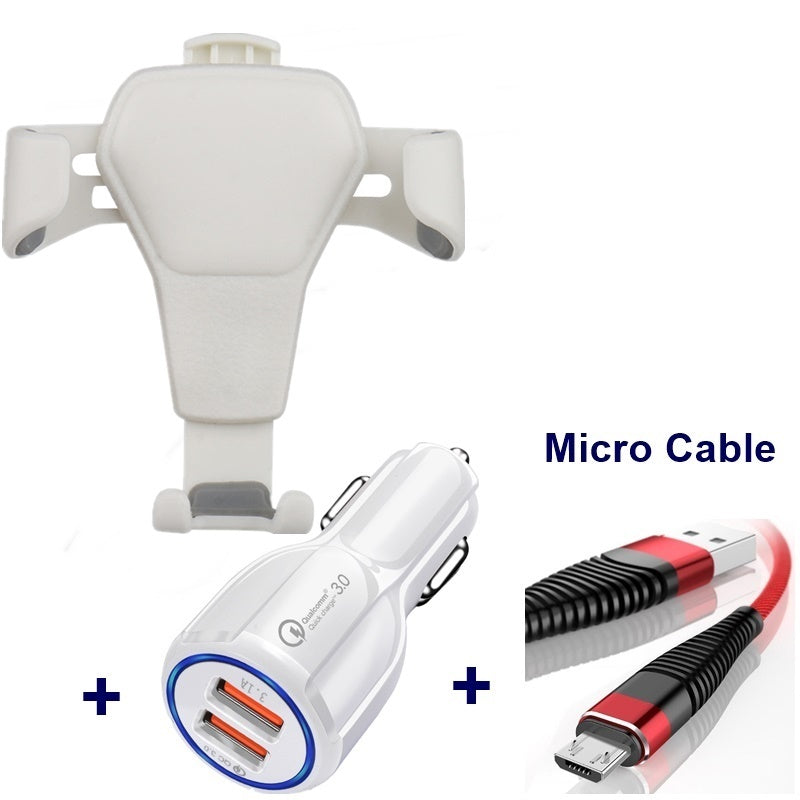 Kaba Studio™ Leather Grain Gravity Mobile Phone Car Holder