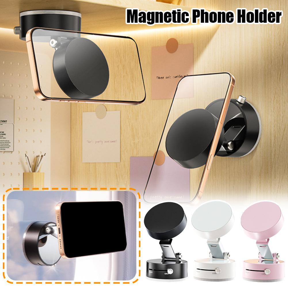 Kaba Studio™ Foldable Magnetic Vacuum Car Phone Holder – Strong Suction Cup Mount