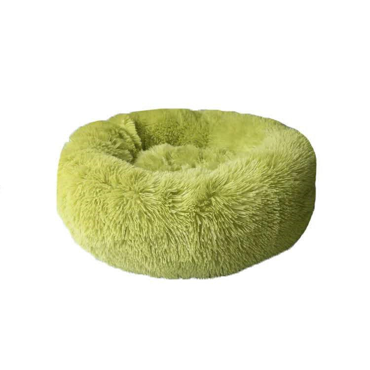 Kaba Studio™ Fluffy Round Cat Bed – Cozy Winter Nest for Cats & Small Pets