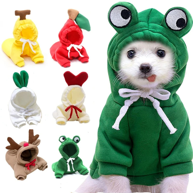 Kaba Studio™ Pet Winter Hoodie – Cute Warm Costume for Dogs