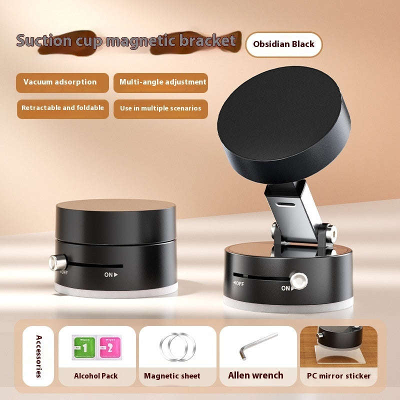 Kaba Studio™ Foldable Magnetic Vacuum Car Phone Holder – Strong Suction Cup Mount